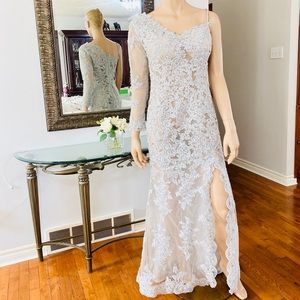 One sided dress with Swarovski for wedding/prom